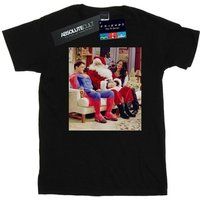 Friends Women's Couch Santa Boyfriend Fit T-Shirt