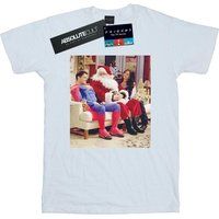 Friends Women's Couch Santa Boyfriend Fit T-Shirt