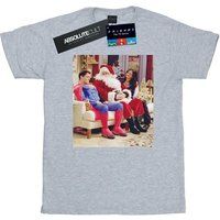 Friends Women's Couch Santa Boyfriend Fit T-Shirt