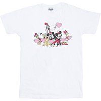 Disney Men's Mickey Mouse Love Friends T-Shirt