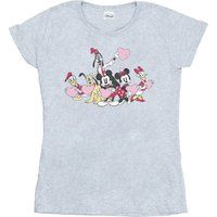 Disney Women's Mickey Mouse Love Friends T-Shirt
