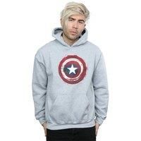 Marvel Men's Captain America Splatter Shield Hoodie