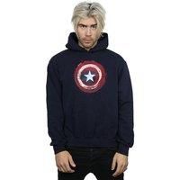 Marvel Men's Captain America Splatter Shield Hoodie
