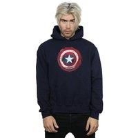 Marvel Men's Captain America Splatter Shield Hoodie