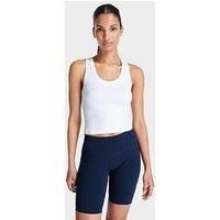 Sweaty Betty Womens Training Athlete Crop Seamless Workout Tank Top - White