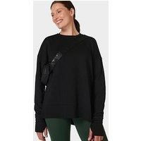 Sweaty Betty Womens Training After Class Longline Sweatshirt - Black