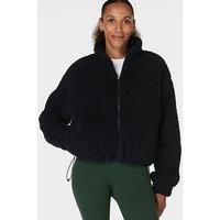 Sweaty Betty Womens Training Canyon Fleece Zip Up - Black