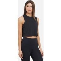Women's Breathe Easy Crop Muscle Vest, Black