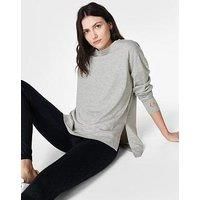 Sweaty Betty Womens Training After Class Crop Sweatshirt - Grey