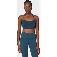 Sweaty Betty Womens Training Spirit Restored Seamless Yoga Bra - Blue