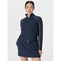 Sweaty Betty Womens Training Anytime Explorer Zip Up - Navy