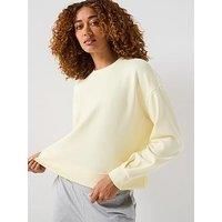 Sweaty Betty Womens Training Sand Wash Cloudweight Sweatshirt - Yellow