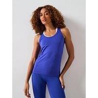 Sweaty Betty Womens Training Athlete Seamless Workout Tank Top - Blue