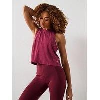 Sweaty Betty Womens Training Soft Flow Twist Back Tank Top - Red