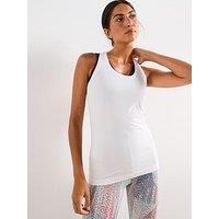 Sweaty Betty Womens Training Athlete Seamless Workout Tank Top - White