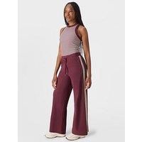 Sweaty Betty Explorer Side Stripe Wide Leg 32" Trouser - Red