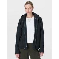 Sweaty Betty Womens Training Motion Waterproof Cropped Parka - Black