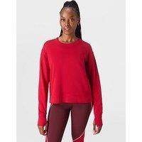 Sweaty Betty Womens Training After Class Crop Sweatshirt - Red