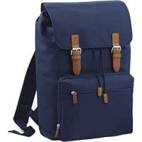 BagBase Heritage Laptop Backpack Bag (up To 17Inch Laptop) (pack Of 2) (french Navy)