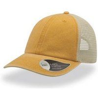 Unisex Case Pigment Dyed 6 Panel Trucker Cap (mustard)