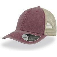 Atlantis Unisex Case Pigment Dyed 6 Panel Trucker Cap (One Size) (Burgundy)