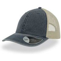 Atlantis Unisex Case Pigment Dyed 6 Panel Trucker Cap (One Size) (Navy)