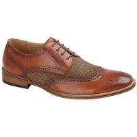 Goor Childrens/Boys Leather Lined 4 Eye Brogue Gibson Shoe DF1841