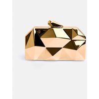 Womens Geometric Pattern Clutch Hand Bag Small Purse In Black