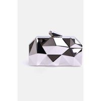 'Melanie' Geometric Pattern Clutch Bag