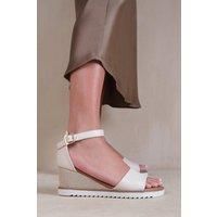 Fashion Thirsty Womens Wedge Heel Summer Sandals Ladies Mid High Party Heels Comfy Open Toe Cosy Wide Fit Strappy Shoes