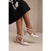 Women Ballroom Dance Low Heel Shoes Courts Kitten Heels Office Work Mid High Heels Pumps Wide Fitting Width Shoe