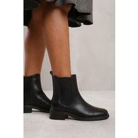 'Serna' Ankle Boot With Elastic Panel And Side Zip