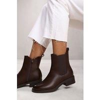 'Serna' Wide Fit Ankle Boot With Elastic Panel And Side Zip