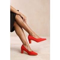 'Ava' Block Heel With Pointed Toe