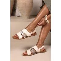 Women Flatform Slingback Sandals Strappy Formal Office Travel Summer Holiday Peep Toe Sandal Wide Fit Ladies Casual Buckle Fashion Shoes