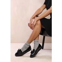 'Giselle' Wide Fit Flat Ballet Slider With Bow