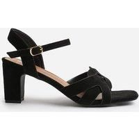 'Cora' Wide Fit Low Block Heel With Braided Detail