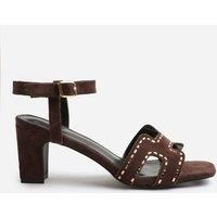 'Ivy' Wide Fit Low Block Heel With Cut Out Detailing And Diamantes