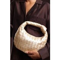Where's That From Women's 'Aura' Classic Woven Hobo Bag in Gold