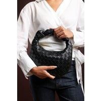 Where's That From Women's 'Aura' Classic Woven Hobo Bag in Black