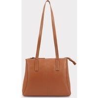 Lloyd Baker London Zip Top Genuine Leather Tote Bag, Shoulder Bag, Women’s leather Handbag, HAMPI (Tan)