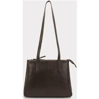 Lloyd Baker London Zip Top Genuine Leather Tote Bag, Shoulder Bag, Women’s leather Handbag, HAMPI (BROWN)