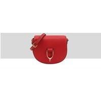 Paul Costelloe Women's Wishbone Leather Cross Body Bag in Red