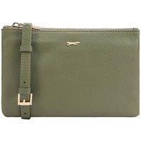 Paul Costelloe Women's 'Triplet' 100% Real Leather Cross Body Bag in Light Green