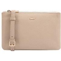 Paul Costelloe Women's 'Triplet' 100% Real Leather Cross Body Bag in Light Brown