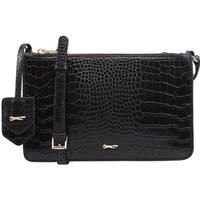 Paul Costelloe Women's 'Colmar' 100% Real Leather Cross Body Bag in Jet Black