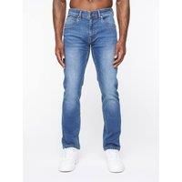 Crosshatch Svelte Mens Casual Designer Stone Wash Denim Jeans Blue  (Slim Fit)