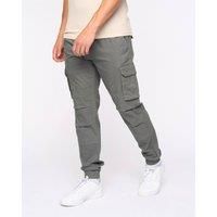 Crosshatch Pendles Casual Comfort Versatile Relaxed Cargo Pants Mens Black