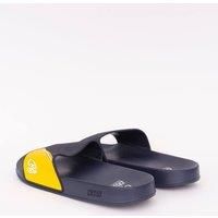 Crosshatch Men/'s VENTAMOORE EasySlide Sliders Pool & Beach Slippers (Size- 8-Navy/Yellow)