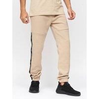 Crosshatch Apollo Mens Everyday Casual Fashion Pants Bottoms Joggers Beige
